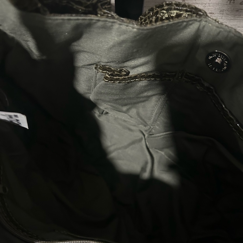 Sondra Roberts Metallic Olive Ruffled Shoulder Bag - Picture 6 of 6